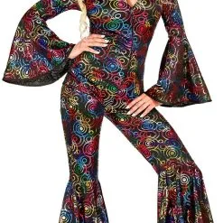 Overig Jumpsuit Disco Seventies Multi Circles
