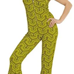 Overig Jumpsuit Disco Seventies Retro Groen -Goedkope Feest Pracht Winkel jumpsuit disco seventies retro groen 2
