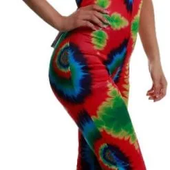 Overig Jumpsuit Disco Seventies Tye Dye -Goedkope Feest Pracht Winkel jumpsuit disco seventies tye dye 1
