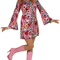 Overig Jurkje Disco Seventies Funky Flowers -Goedkope Feest Pracht Winkel jurkje disco seventies funky flowers 2