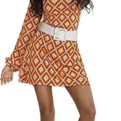 Overig Jurkje Disco Seventies Groovy Ruit -Goedkope Feest Pracht Winkel jurkje disco seventies groovy ruit 3