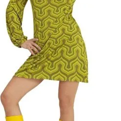 Overig Jurkje Disco Seventies Retro Groen -Goedkope Feest Pracht Winkel jurkje disco seventies retro groen 2