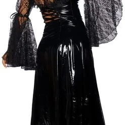 LEG AVENUE Kanten Bolero Victoriaans Zwart -Goedkope Feest Pracht Winkel kanten bolero victoriaans zwart achterkant