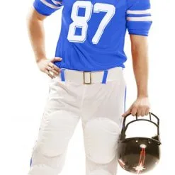 Overig Kinderkostuum American Football Blauw/Wit