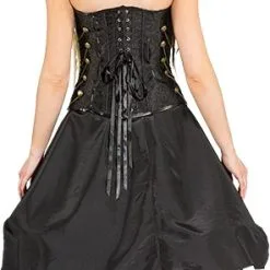 Overig Korset Steampunk Zwart Met Gouden Sluiting -Goedkope Feest Pracht Winkel korset steampunk zwart met gouden sluiting 3