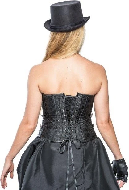 Overig Korset Steampunk Zwart Met Zilveren Sluiting 4 Overig Korset Steampunk Zwart Met Zilveren Sluiting - Afbeelding 2