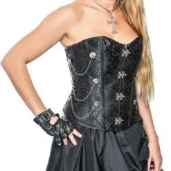 Overig Korset Steampunk Zwart Met Zilveren Sluiting