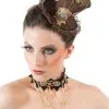 Overig Mini Hoedje Steampunk Bruin Luxe Met Clips -Goedkope Feest Pracht Winkel mini hoedje steampunk bruin luxe met clips