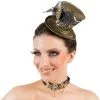 Overig Mini Hoedje Steampunk Goud Met Clips