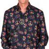 Overig Overhemd Heren Hippie Peace -Goedkope Feest Pracht Winkel overhemd heren hippie peace