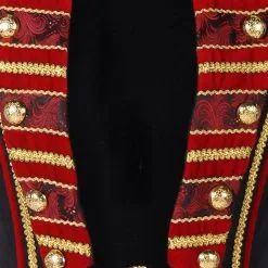 Overig Piraten/Steampunk Herenvest Rood-Zwart Luxe -Goedkope Feest Pracht Winkel piraten steampunk herenvest rood zwart luxe 3