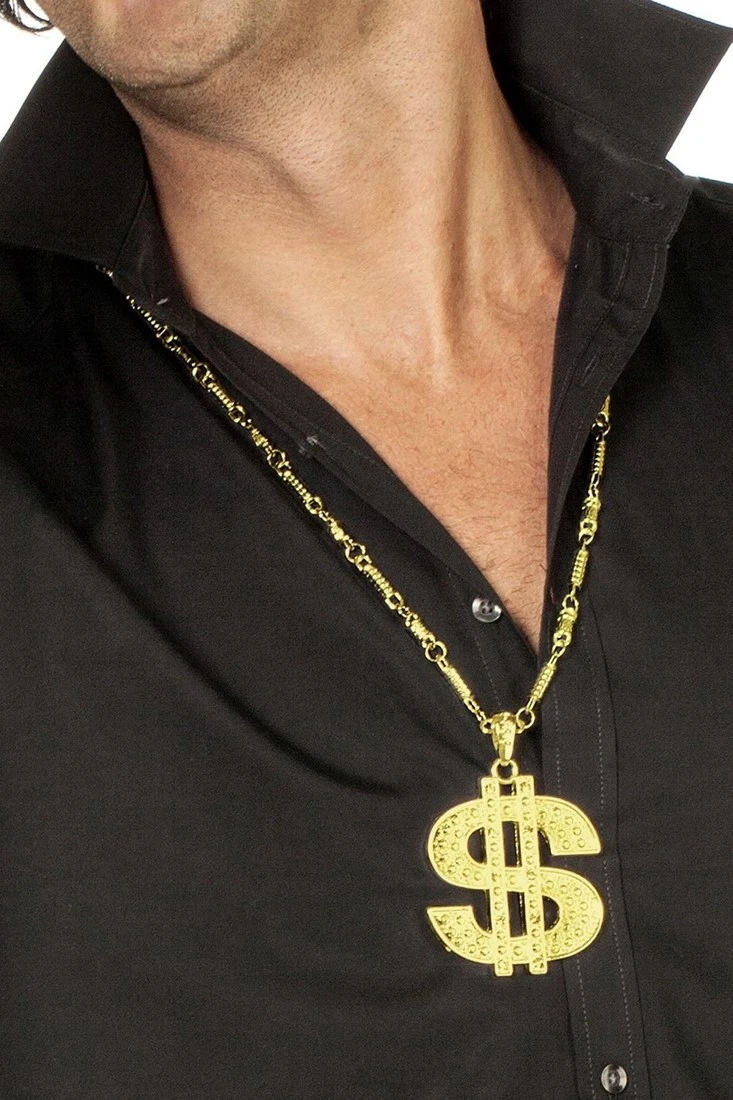 Overig Pooierketting Luxe Dollar Goud 3 Overig Pooierketting Luxe Dollar Goud