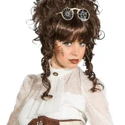 Overig Pruik Lina Luxe Bruin