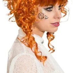 Overig Pruik Lina Luxe Koper 6 Overig Pruik Lina Luxe Koper -Goedkope Feest Pracht Winkel pruik lina luxe koper 2