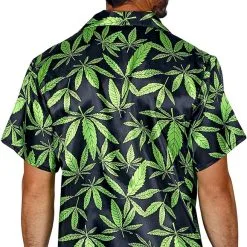 Overig Reggae Blouse Cannabis Voor Heren -Goedkope Feest Pracht Winkel reggae blouse cannabis voor heren achterkant