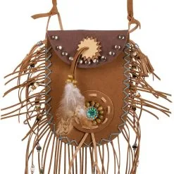 Overig Schoudertasje Ibiza Bruin Met Franjes -Goedkope Feest Pracht Winkel schoudertasje ibiza bruin met franjes detail