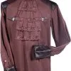 Overig Steampunk Blouse Luxe Bruin Voor Heren 2 Overig Steampunk Blouse Luxe Bruin Voor Heren -Goedkope Feest Pracht Winkel steampunk blouse luxe bruin voor heren
