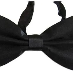 Overig Strikje Satijn Luxe Zwart