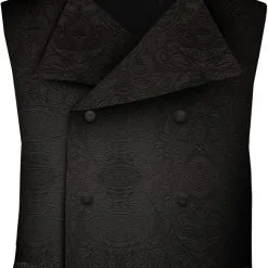 Overig Vest Brokaat Zwart Voor Heren