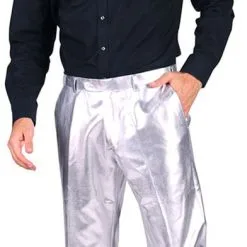 Overig Zilveren Broek Heren Luxe -Goedkope Feest Pracht Winkel zilveren broek heren luxe 2