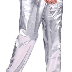 Overig Zilveren Broek Heren Luxe -Goedkope Feest Pracht Winkel zilveren broek heren luxe product 2